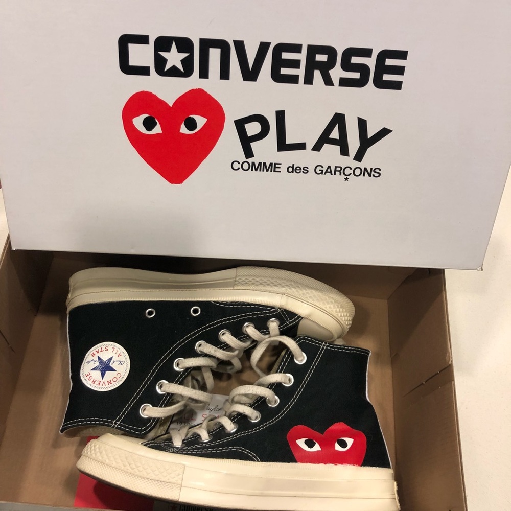Comme Des Garcons PLAY x Converse High Tops